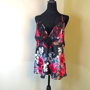 Lilac & London Plus XXL Adjustable Strap Sexy Floral Camisole Your WEARABLE ART